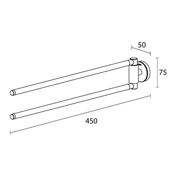 Tiger Handdoekhouder Urban 2-Armig Wit - Afbeelding 9