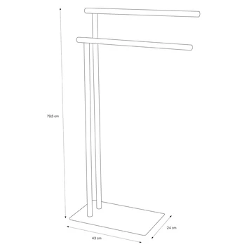 Sealskin Handdoekrek Brix Metaal Wit - Afbeelding 7