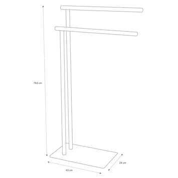 Sealskin Handdoekrek Brix Metaal Wit - Afbeelding 9