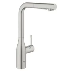 Grohe Colours Keukenkraan Essence New RVS Met Uittrekbare Mousseur