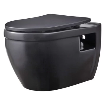 Atlantic Tyler Wandcloset Randloos Zwart Inclusief Wcbril - Afbeelding 2