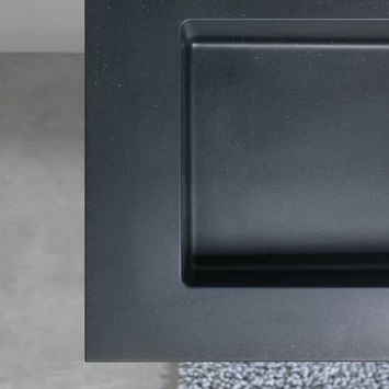 Tiger Reverse Meubelset 2x60 Cm Met 4 Lades Chalet Eik / Mat Zwart Inclusief 2 Quadro Wastafels Mat Zwart - Afbeelding 5