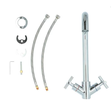 Aqualino Keukenkraan Ceronda 2-knops Chroom - Afbeelding 11