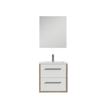 Tiger Badmeubelset Boston 60cm Wit Met Spiegel