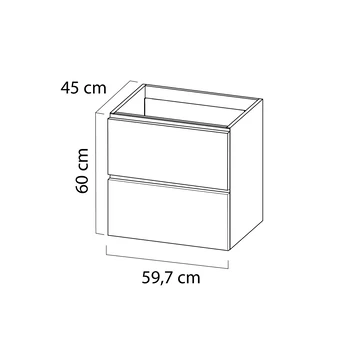 Tiger Badkamermeubel Karlo 60 Cm Mat Zwart Met Witte Wastafel - Afbeelding 9
