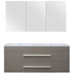 Style Badmeubelset Eiken Donkergrijs 120 Cm