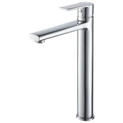 Aqualino Wastafelkraan Livenza Met Hendel En Hoge Uitloop Chroom