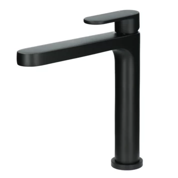 Absolut Wastafelkraan Iode Medium Met Hendel En Waste Zwart