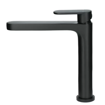 Absolut Wastafelkraan Iode Medium Met Hendel En Waste Zwart - Afbeelding 2