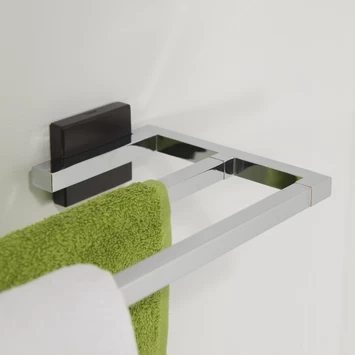 Tiger Dubbel Handdoekrek Zenna Chroom/Wengé - Afbeelding 4