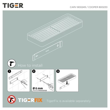 Tiger Planchet Carv 28 Cm Zwart - Afbeelding 2