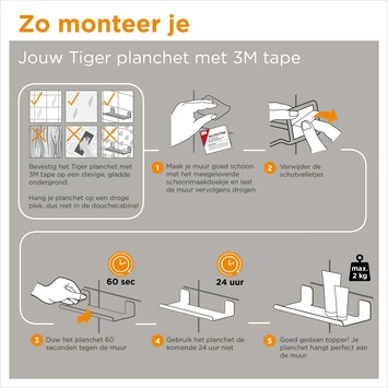 Tiger Planchet Colar 30 Cm Zwart - Afbeelding 8