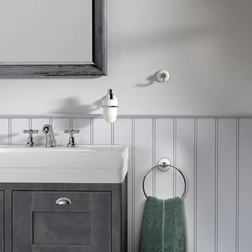 Tiger Ivy Beweegbare Handdoekring Chroom/wit - Afbeelding 5