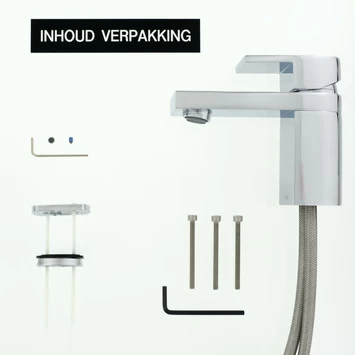 Tiger Wastafelkraan Items Met Hendel Chroom - Afbeelding 6