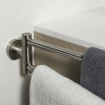 Tiger Dubbel Handdoekrek Boston Met Draaibare Armen RVS - Afbeelding 3