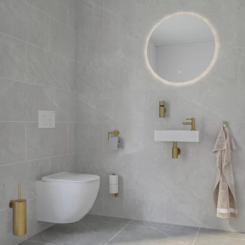 Marho Zeepdispenser Luxor Geborsteld Messing - Afbeelding 2