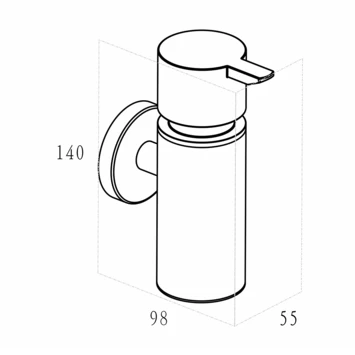Marho Zeepdispenser Luxor Geborsteld Messing - Afbeelding 3
