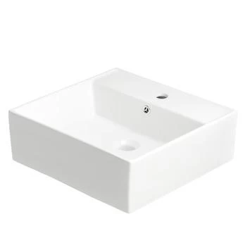 Atlantic Wastafel Jace Vierkant Wit 46x46x15 Cm - Afbeelding 2