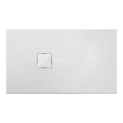 Van Marcke Krypton Douchebak In Polybeton Steenimitatie Wit 140x90