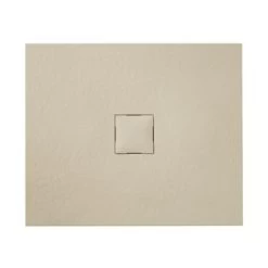 Van Marcke Krypton Douchebak In Polybeton Steenimitatie Crème 90x90