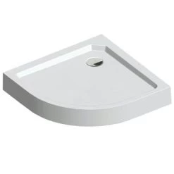 Sealskin Douchebak Fusion Kwartrond Opbouw 80x80x14 Cm Wit