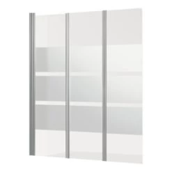 Go By Van Marcke Badwand Balos 3-delig 130 X 140 Cm Deco Chroom