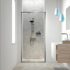 SEALSKIN Draaideur Voor Nis Contour RVS 100x200cm