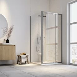 Sealskin Draaideur En Douchewand Hooked 100x100x200cm Verstelbaar Hoogglans Aluminium