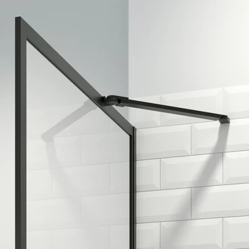 SEALSKIN Inloopdouche A3 Contour Zwart 118x200cm - Afbeelding 3