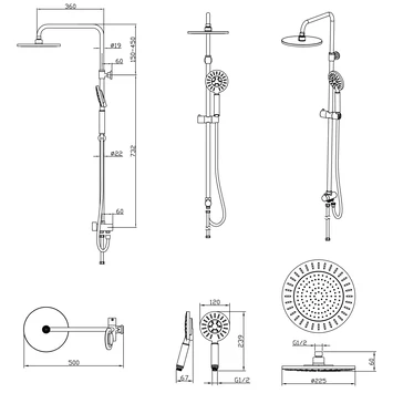 Tiger Regendoucheset Akcent Zwart - Afbeelding 12