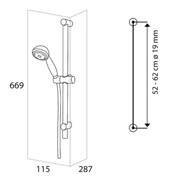 Tiger Splash Doucheset Murcia Waterbesparend Chroom - Afbeelding 5