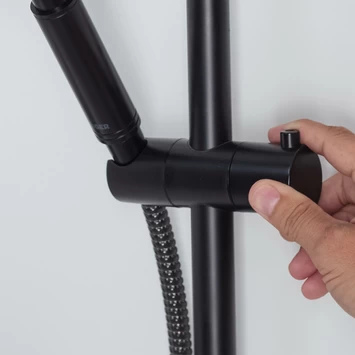 Tiger Doucheset Akcent 3 Straalstanden Zwart/messing - Afbeelding 7