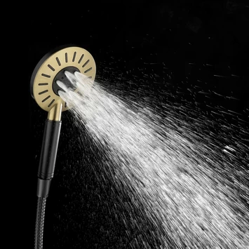 Tiger Doucheset Akcent 3 Straalstanden Zwart/messing - Afbeelding 10