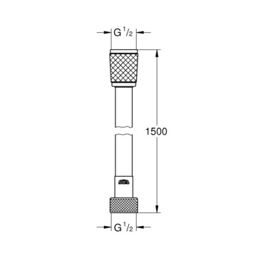 Grohe Doucheslang VitalioFlex Zilver 150 Cm - Afbeelding 2