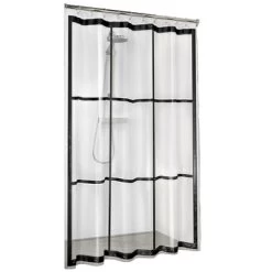 Sealskin Douchegordijn Brix 180x200cm Zwrt/trans