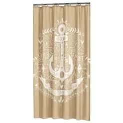 Sealskin Douchegordijn Anchor Polyester 180x200 Cm Zand