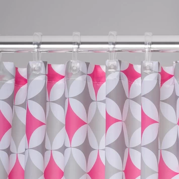 Sealskin Douchegordijn Diamonds 180x200 Cm Roze - Afbeelding 3