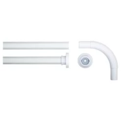 Sealskin Douchegordijnstang Seallux Hoekstang Wit 90x90 Cm