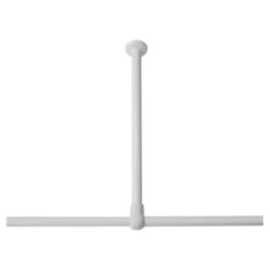 Sealskin Plafondsteun Seallux Voor Douchegordijnstang Wit 60 Cm