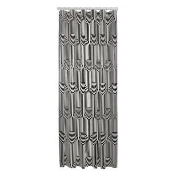Sealskin Douchegordijn Brave 180x200cm Zwart/wit