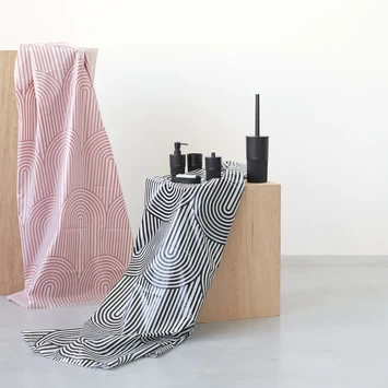 Sealskin Douchegordijn Brave 180x200cm Zwart/wit - Afbeelding 8