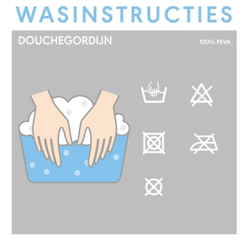 Sealskin Douchegordijn Brave 180x200cm Zwart/wit - Afbeelding 10