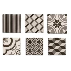 GAMMA Wandtegels Amadora Zwart & Wit 13x13 Cm 0,5 M²