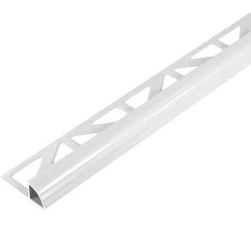 Tegelprofiel Kwartrond Aluminium Wit 8 Mm
