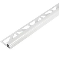 Tegelprofiel Kwartrond Aluminium Wit 10 Mm