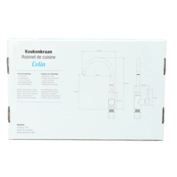 Atlantic Keukenkraan Colin Met Hendel RVS - Afbeelding 13