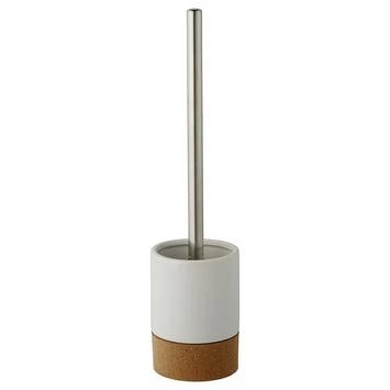 Atlantic Toiletborstelhouder Kurk/Mat Wit