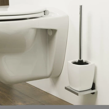 Tiger Toiletborstelhouder Zenna Hangend Chroom/Wengé - Afbeelding 3