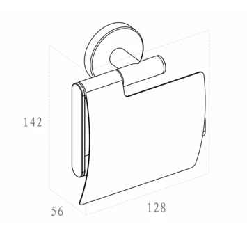 Marho Toiletrolhouder Luxor Met Klep Brons Koper - Afbeelding 4
