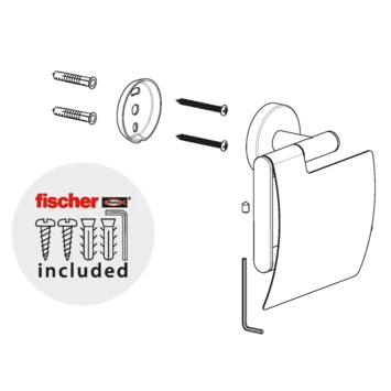 Marho Toiletrolhouder Luxor Met Klep Zwart - Afbeelding 6